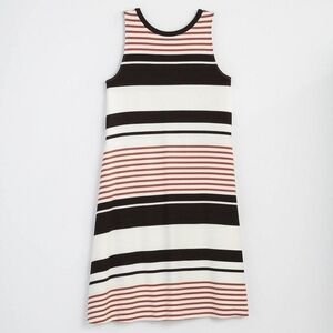 Loft Striped Tie Back Swing Dress NWT